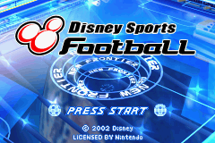 Disney Sports - Football (soccer) Title Screen